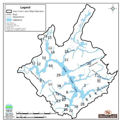 Tributary Sampling Locations